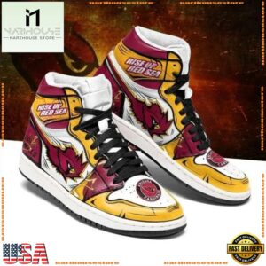 NFL Arizona Cardinals Football Logo Team Air Jordan 1 Hightop Shoes Sneakers