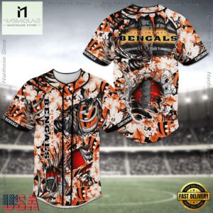 NFL Cincinnati Bengals Baseball Jersey Shirts