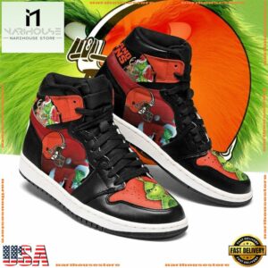 NFL Cleveland Browns Football Logo Team Air Jordan 1 Hightop Shoes Sneakers