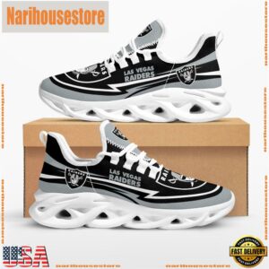 NFL Las Vegas Raiders Are Coming Curves Max Soul Shoes