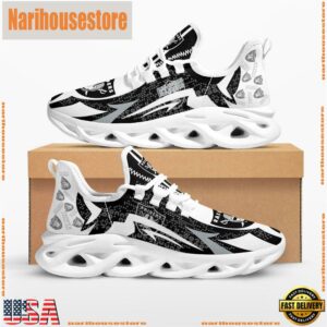 NFL Las Vegas Raiders Symbol Geometric Pattern Max Soul Shoes