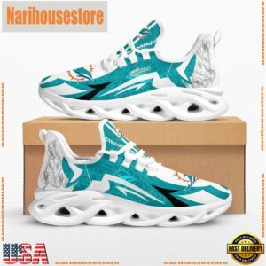 NFL Miami Dolphins Symbol Geometric Pattern Max Soul Shoes