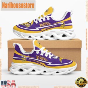 NFL Minnesota Vikings Are Coming Curves Max Soul Shoes
