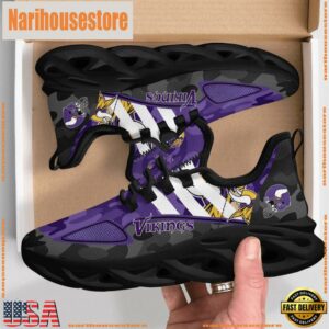 NFL Minnesota Vikings Military Camouflage M Soul Shoes