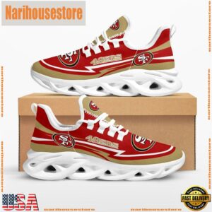 NFL San Francisco 49ers Are Coming Curves Max Soul Shoes