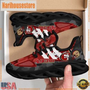NFL San Francisco 49ers Military Camouflage M Soul Shoes