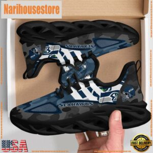 NFL Seattle Seahawks Military Camouflage M Soul Shoes