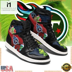 NFL Tennessee Titans Football Logo Team Air Jordan 1 Hightop Shoes Sneakers
