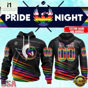NHL Ottawa Senators Pride Night 2025 Custom Name Hoodie
