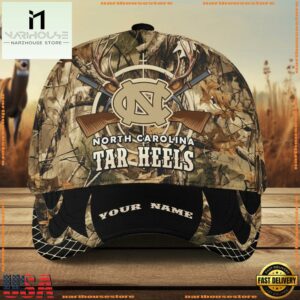 North Carolina Tar Heels Camo Hunting Cap, Sport Team Camo Hunting Hats