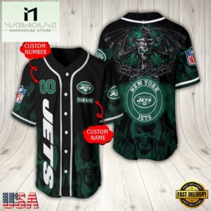 Personalized Name And Number New York Jets NFL Baseball Jersey For Fans
