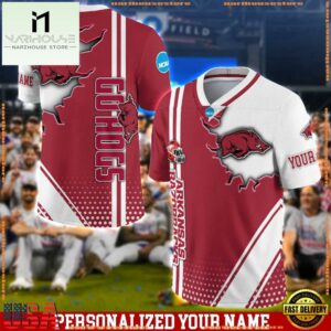 Personalized NCAA Arkansas Razorbacks Team Logo Player Football Jersey