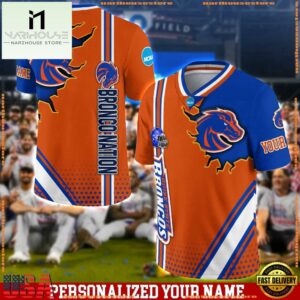 Personalized NCAA Boise State Broncos Team Logo Player Football Jersey