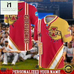 Personalized NCAA Iowa State Cyclones Team Logo Player Football Jersey