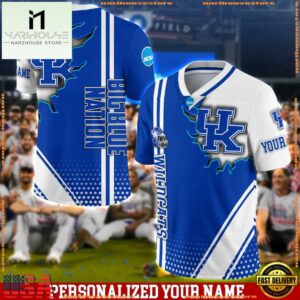 Personalized NCAA Kentucky Wildcats Team Logo Player Football Jersey