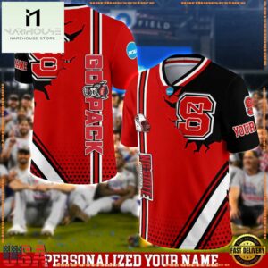 Personalized NCAA NC State Wolfpack Team Logo Player Football Jersey