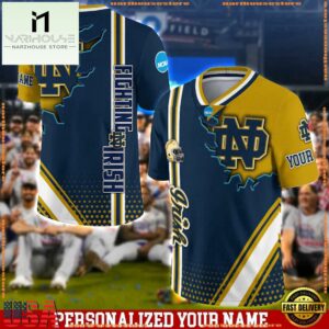 Personalized NCAA Notre Dame Fighting Irish Team Logo Player Football Jersey