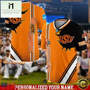 Personalized NCAA Oklahoma State Cowboys Team Logo Player Football Jersey