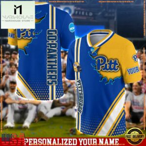 Personalized NCAA Pittsburgh Panthers Team Logo Player Football Jersey