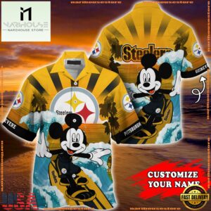 Pittsburgh Steelers Special Mickey Mouse Movies Design Summer Hawaiian Shirt, NFL Aloha Shirt