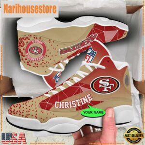 San Francisco 49ers NFL Personalized Jordan 13 Shoes