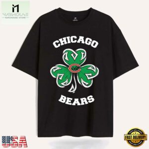 Shamrock Football St Patricks Day Chicago Bears NFL 2025 T Shirt