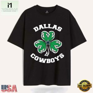 Shamrock Football St Patricks Day Dallas Cowboys NFL 2025 T Shirt