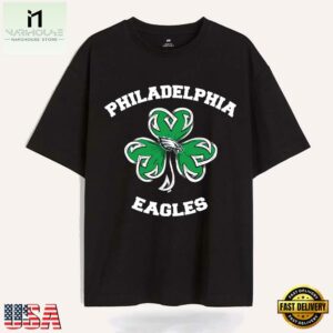 Shamrock Football St Patricks Day Philadelphia Eagles NFL 2025 T Shirt