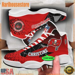 Tampa Bay Buccaneers NFL Personalized Jordan 13 Shoes