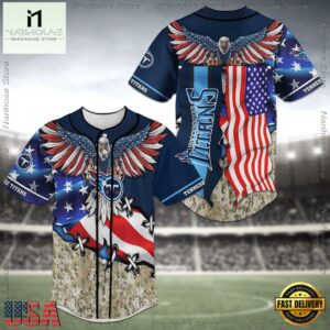 Tennessee Titans NFL Baseball Jersey Shirt