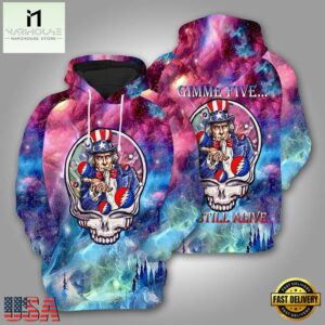 Vintage Grateful Dead Psychedelic Style 3D Hoodie
