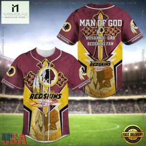 Washington Redskins NFL Baseball Jersey Shirts
