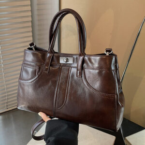 Alternative view of Retro Women's Large-capacity Shoulder Messenger Bag