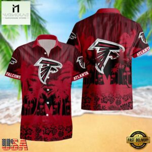 Atlanta Falcons Palm Tree Garden Pattern Hawaii Shirt
