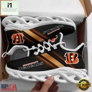 Cincinnati Bengals NFL Sport Team Max Soul Shoes Mean Gift For Fans