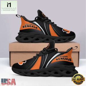 Cincinnati Bengals NFL Team Football Max Soul Shoes Mean Gift For Fans