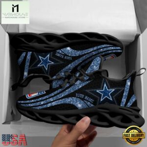 Dallas Cowboys Football Team NFL Max Soul Shoes Mean Gift For Fans