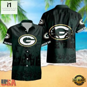 Green Bay Packers Palm Tree Garden Pattern Hawaii Shirt