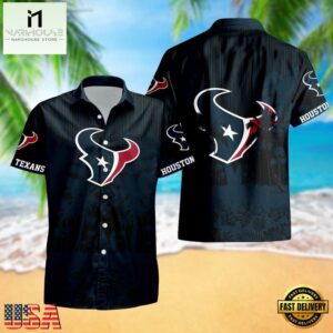 Houston Texans Palm Tree Garden Pattern Hawaii Shir