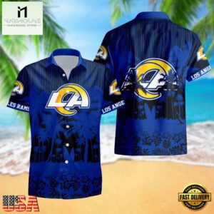 Los Angeles Rams Palm Tree Garden Pattern Hawaii Shirt