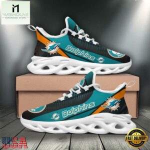 Miami Dolphins NFL Max Soul Shoes Mean Gift For Fans