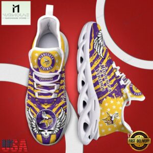 Minnesota Vikings NFL Max Soul Shoes Mean Gift For Fans