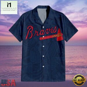 MLB Atlanta Braves Tribal Motifs Aloha Hawaiian Shirt