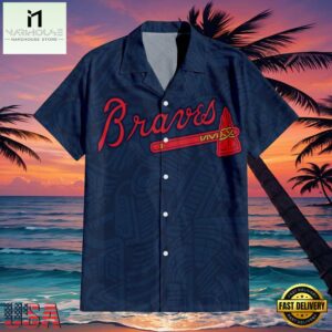 MLB Atlanta Braves Tribal Motifs Aloha Hawaiian Shirt