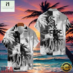 MLB Chicago White Sox Tropical Palm Trees Aloha Hawaiian Shirt