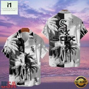 MLB Chicago White Sox Tropical Palm Trees Aloha Hawaiian Shirt