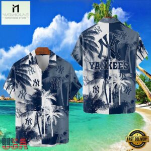 MLB New York Yankees Tropical Palm Trees Hot Summer Hawaiian Shirt