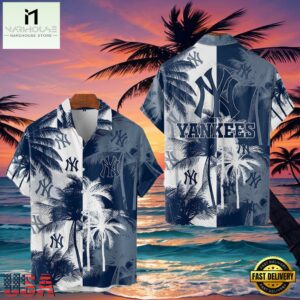 MLB New York Yankees Tropical Palm Trees Hot Summer Hawaiian Shirt