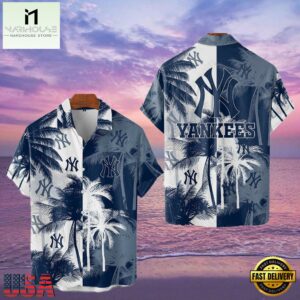 MLB New York Yankees Tropical Palm Trees Hot Summer Hawaiian Shirt