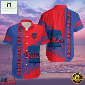MLB Philadelphia Phillies Red And Blue Camo Accent Aloha Hawaiian Shirt.jpg 1Group